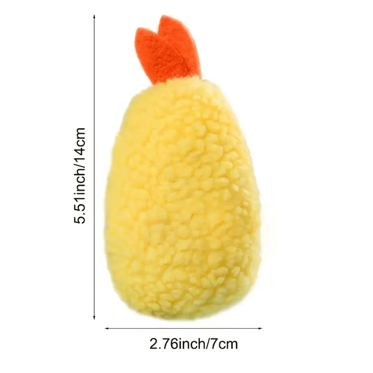 Description Picture 6 of itemFried Shrimp Tempura Dog Pet Chew Bite Squeaky Toy Cute Stuffed For Puppy Play Terrier Hond Shiba Yorkshire Corgi