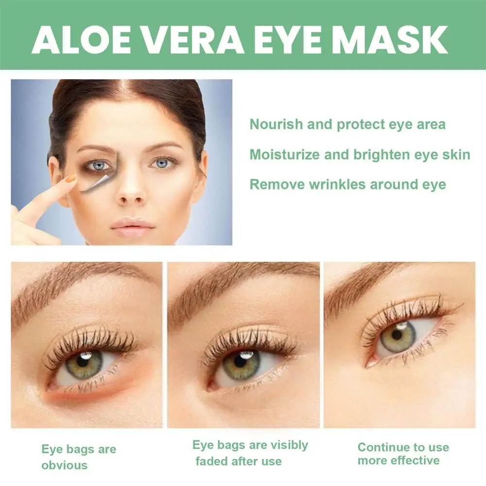 Description Picture 6 of itemEye Patch For Puffiness 30 Pairs Aloe Dark Circles All Cover Eye Patch Women Eyelid Lifter Strips Reduce Dark Circles Under Eye