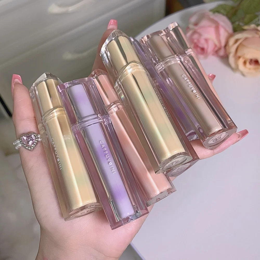 Cappuvini Water-light Glass Lip Gloss for Beginners Easy To Apply Makeup Natural Nude Makeup Waterproof Does Not Fade Lip Makeup