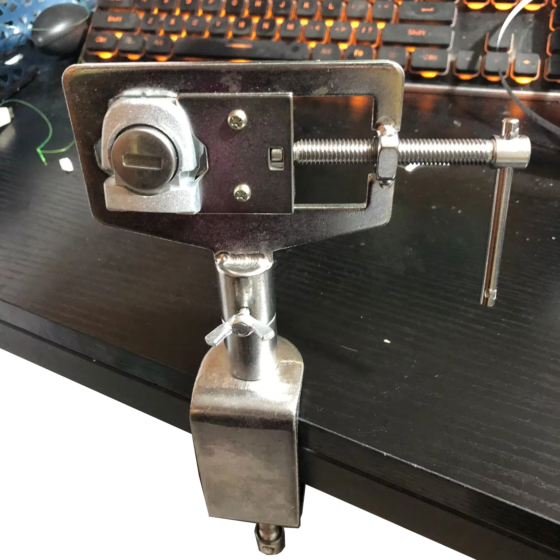 Original LISHI Practice Clamp Tool Metal Alloy Adjustable Locksmith Tool Softcover Type Practice Lock Vise Clamp