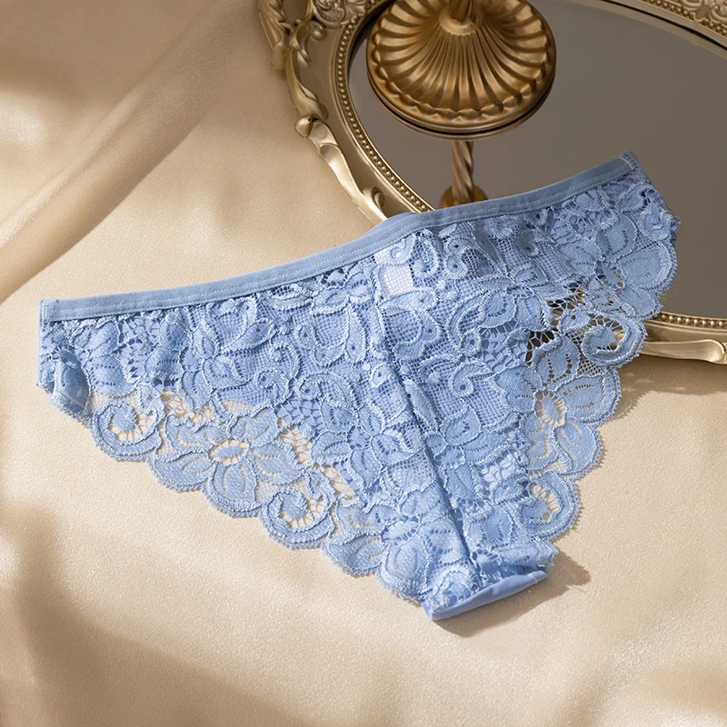 Description Picture 6 of itemGiczi 6PCS/Set Women's Panties Sweet Lace Underwear Breathable Silk Satin Briefs Sexy Lingerie Soft Comfortable Woman Underpants