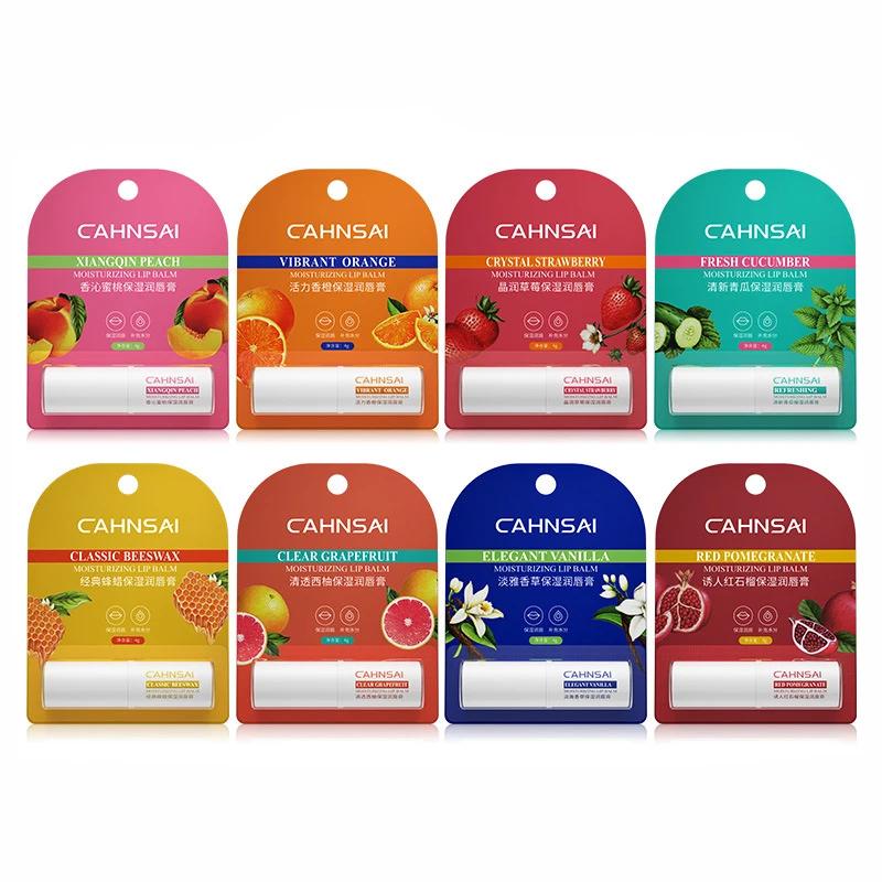 1pcs Natural Fruit Lip Balm Moisturizing Anti Dry Rough Anti-wrinkles Lips Care Repair Brightening Lip Gloss Lips skincare