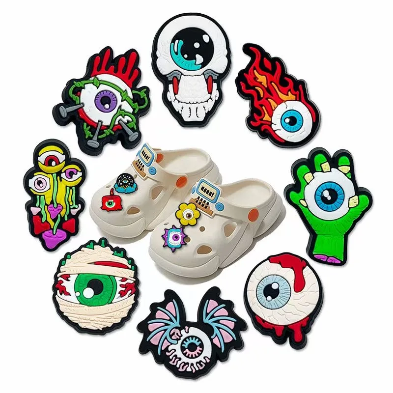 Description Picture 4 of itemSingle Sale New Arrival Devil's Eye Shoe Charms for Croc Sandals Accessories Decorations Kid's Adults Birthday Party Favor Gifts