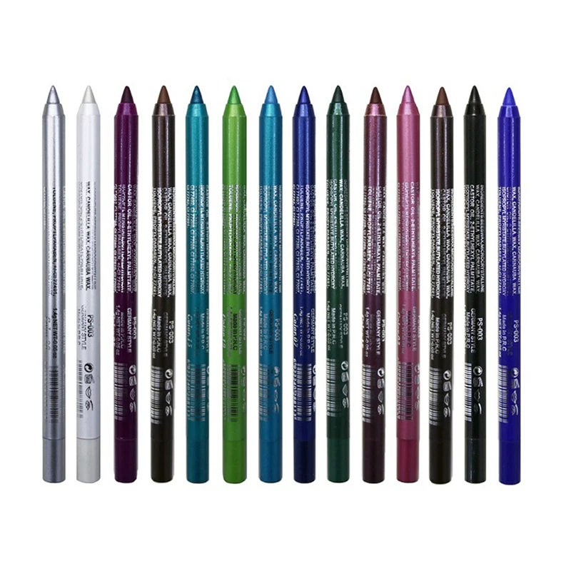 Description Picture 5 of itemLong Lasting Eyeliner Pencil Colourful Pigment Waterproof Blue Black White Color Gel Eye Liner Pen Makeup Eye Beauty Cosmetics