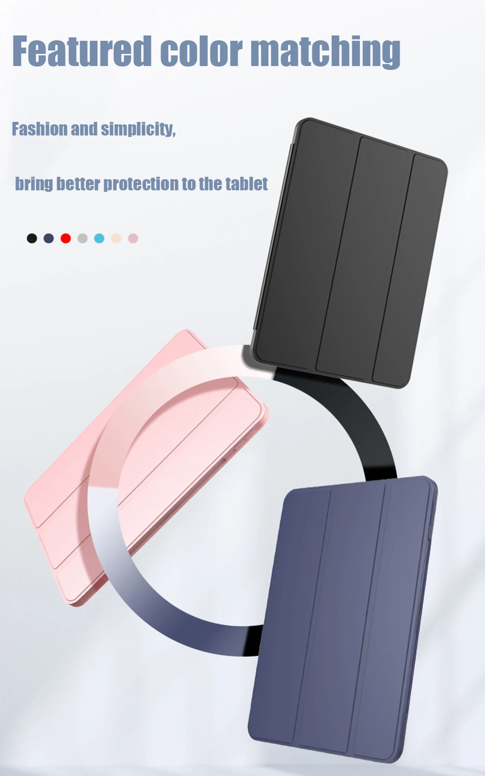 Description Picture 3 of itemFor Iconic Brand Pad 5 Case for mi pad 5 5 Pro Case Mi Pad 5 Pro/Mi Pad 5 Case Smart Cover Auto Wake up and Sleep Cover Funda 11inch