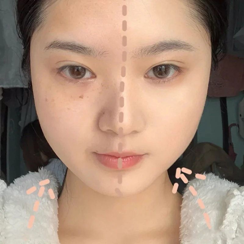 Description Picture 4 of item3 Colors Contour Concealer Moisturizing Full Coverage Acne Spot Dark Circles Concealer Cream Palette With Brush Makeup Cosmetics