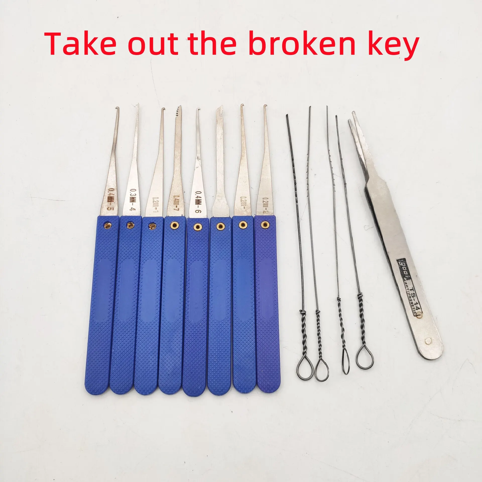 Description Picture 2 of itemHot Locksmith Hand Tools Strong Lock Pick Padlock Repair Tools Kit Door Opener Unlocking Tool Handle Combination Lock Hardware