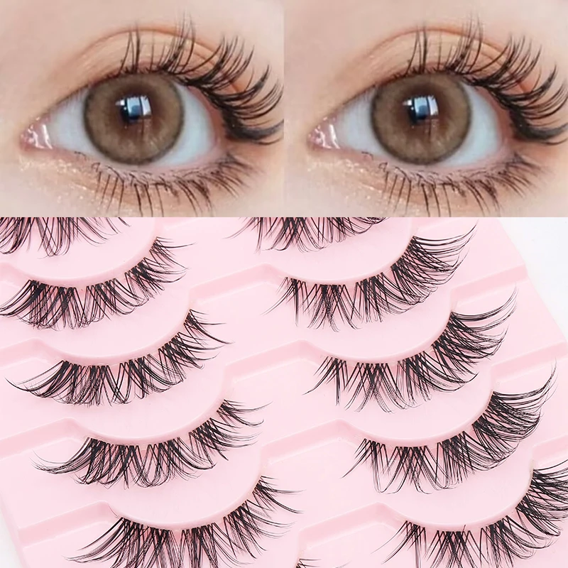 Description Picture 5 of itemDINGSEN Cat Eye Lashes Extension Natural Eyelashes Anime Winged Eyelashes Clear Band Lashes Eyelash Manga Lashes Makeup