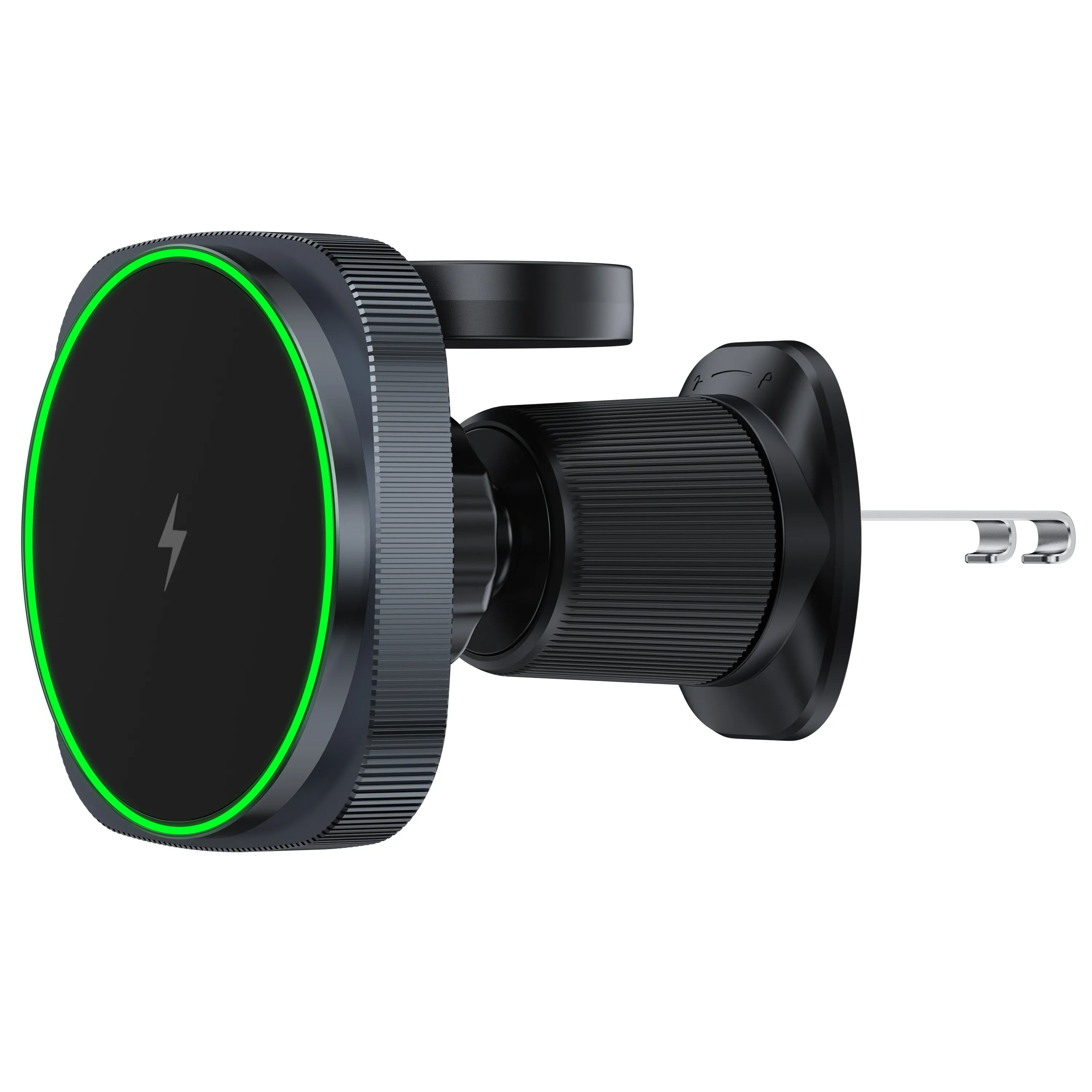 2 IN 1 Magnetic Wireless Car Charger For iPhone 15 14 13 Pro Max Apple Watch Macsafe Mobile Phone Holder Car Mount Fast Charging
