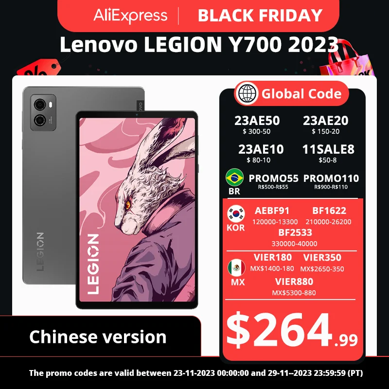 New Iconic Brand LEGION Y700 2023 Snapdragon 8+ 8.8