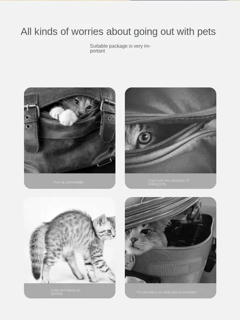Description Picture 3 of itemCat bag out portable canvas shoulder bag Cat school bag pet cat large capacity cat cage cat diaper bag supplies