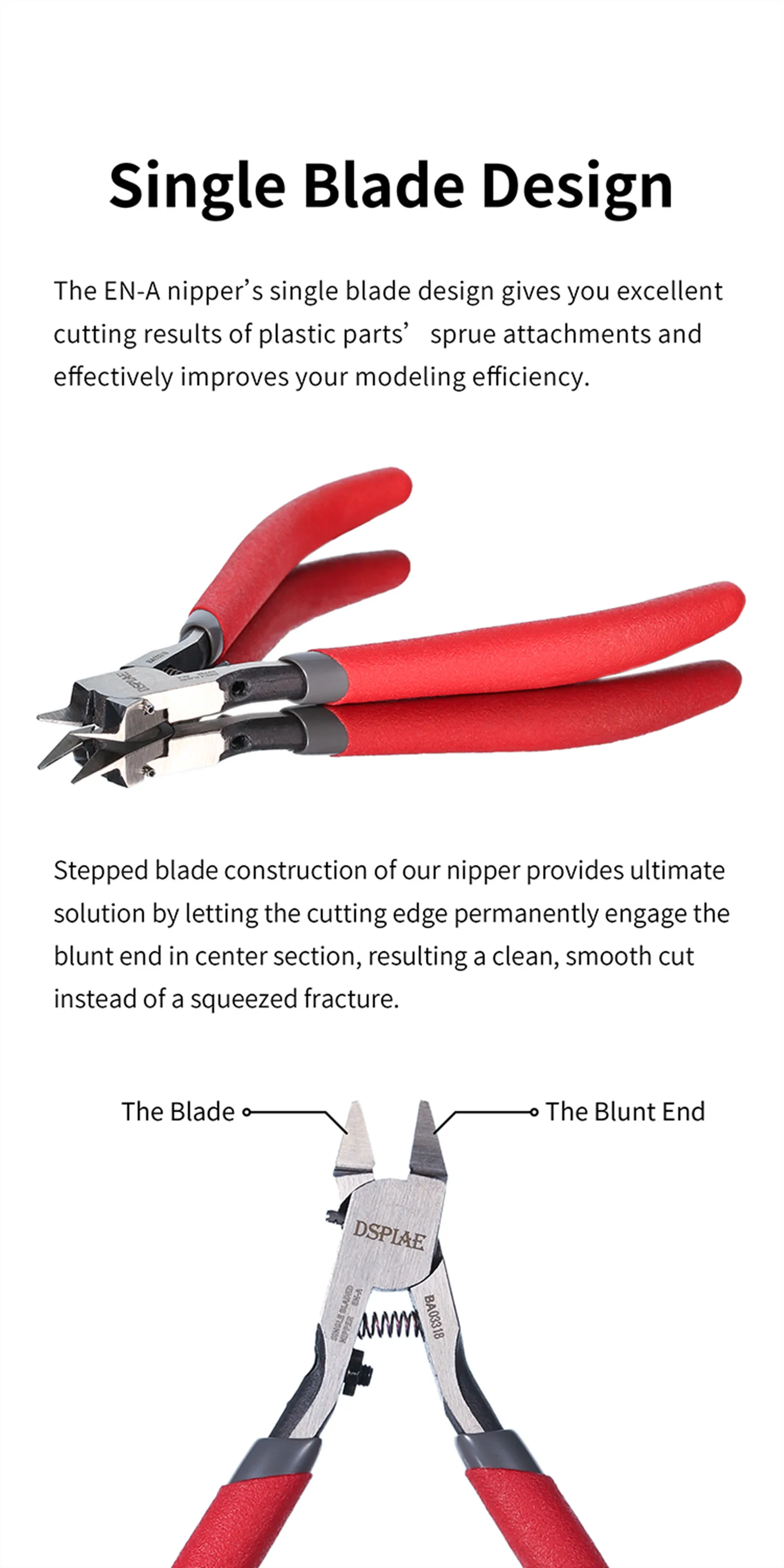 DSPIAE EN-A Single Blade Nipper for Plastic Models