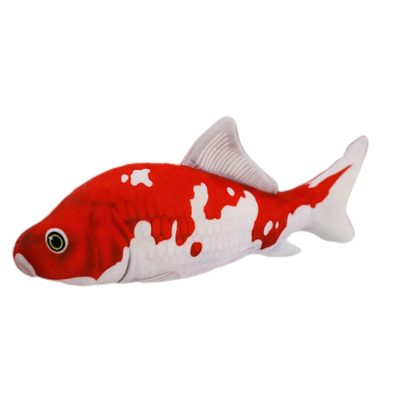 Description Picture 2 of itemCat Training Toy Fish Plush Shape Stuffed Catnip Pillow 30cm With Zip Simulation Fish Cat Toy Fish Interaction No Electric