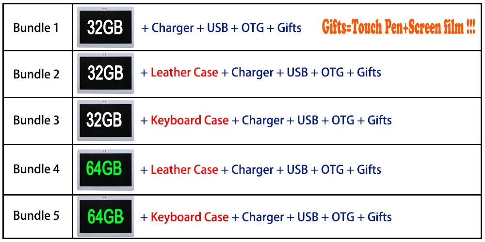 Description Picture 2 of itemSale!! New Android 9.0 4G LTE 6+32/64GB ROM 5G WIFI 1920*1200 FHD 10 Cores tablet pc 10 inch Google Play Tablets 10 10.1 планшет