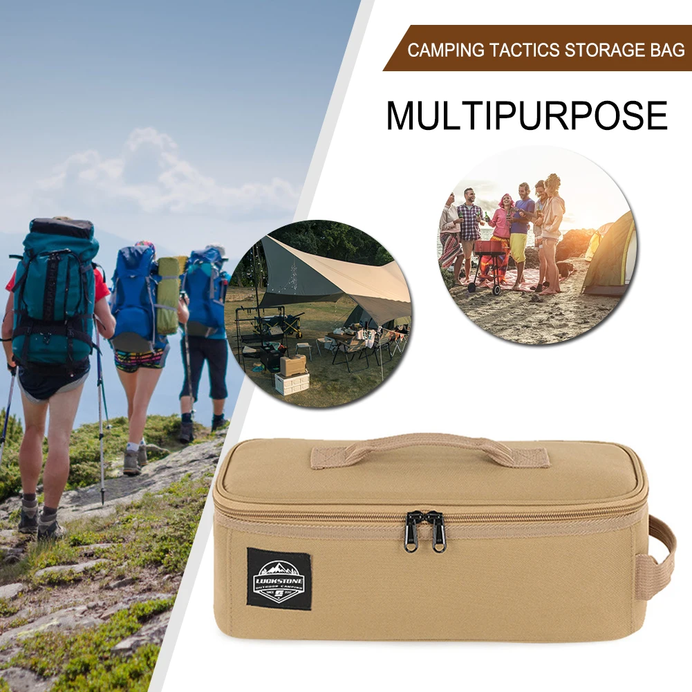 Description Picture 5 of itemPortable Outdoor Cookware Tableware Tote 900D Oxford Cloth Multifunctional Camping Handbag Large Capacity for Picnic Backpacking