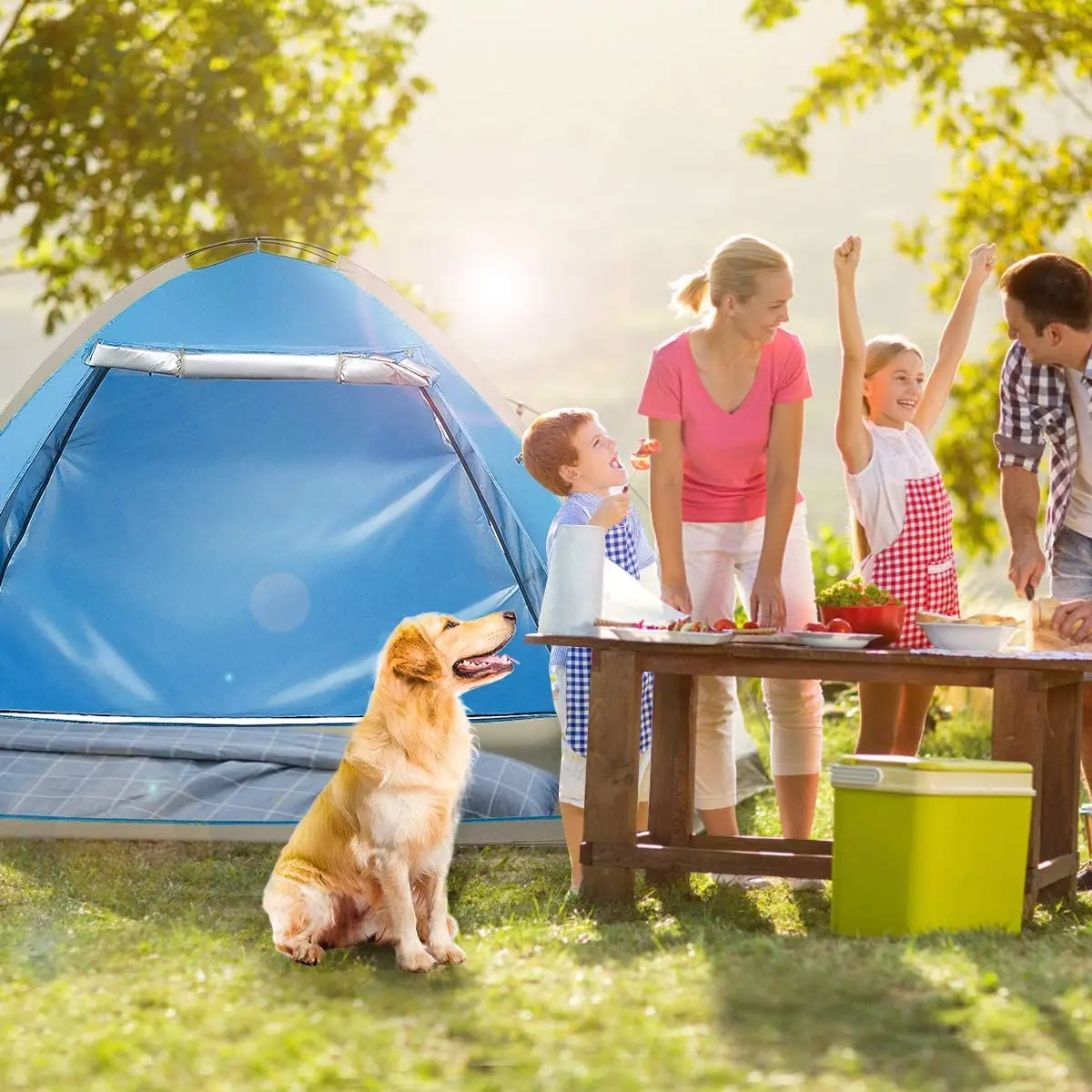 Description Picture 3 of itemQuick Automatic Opening Tent 2-3 People Ultralight Camping Tent Waterproof Outdoor Hiking fishing Family Travel Backpacking Tent