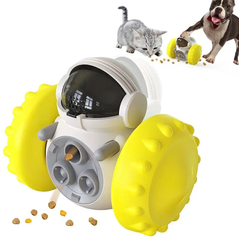 Description Picture 6 of itemNEW Pet Dog Food Dispenser Tumbler Toys Balance Car Interactive Slow Feed Iq Training Toys Pet Supplies