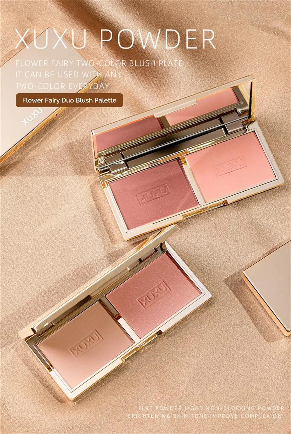 Description Picture 2 of item2 Color Blush Palette Gentle Face Pigment Rouge 1pcs Face Makeup Cheek Rouge Face Contour Blush Face Blusher Face Makeup