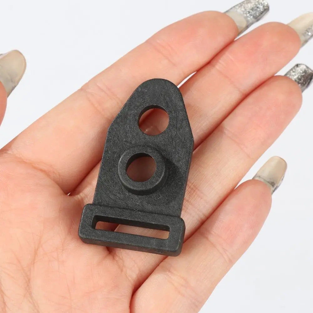 Description Picture 4 of item10/20pcs High Quality Double Eyes Black Tool Wind Rope Buckle Outdoor Camping Traveling Tent Feet Clamp Tent Clip