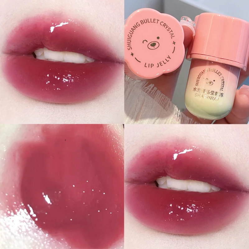 Description Picture 3 of itemCrystal Jelly Lip Gloss Lasting Mirror Water Moisturizing Lip Glaze Lasting Plumping Korean Liquid Lipstick Lips Makeup Cosmetic