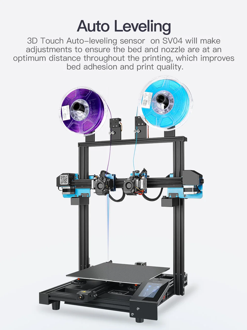 Description Picture 6 of itemSovol SV04 3D Printer Independent Dual Extruder IDEX Auto Leveling TMC2209 Silent Driver impressoras 3d Profissional Large Build