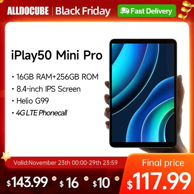 Alldocube iPlay 50 Mini PRO Tablet 8.4inch Android13 Helio G99 8GB RAM 256GB ROM Dual SIM Card iPlay50 Mini PRO
