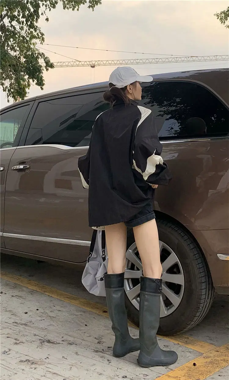 Description Picture 4 of itemDeeptown Gorpcore Jacket Women Harajuku Fashion Oversize Streetwear Track Jackets Windbreakers Outdoor Causal Thin Outwear Loose