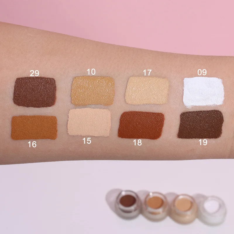 No Logo Full Coverage Concealer Foundation Cream Ultra-long-lasting Lightweight Waterproof Oil-control Smoothing Face Makeup