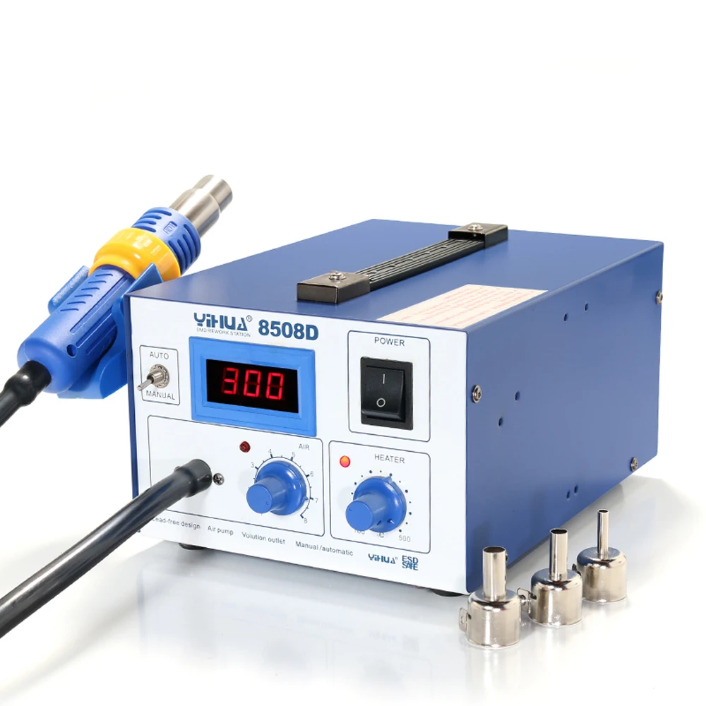 Description Picture 4 of itemYIHUA 8508D Hot Air Gun Soldering Station Heat Gun Desoldering Station Digital Display Air Pump Rework Station IC / PCB Repair