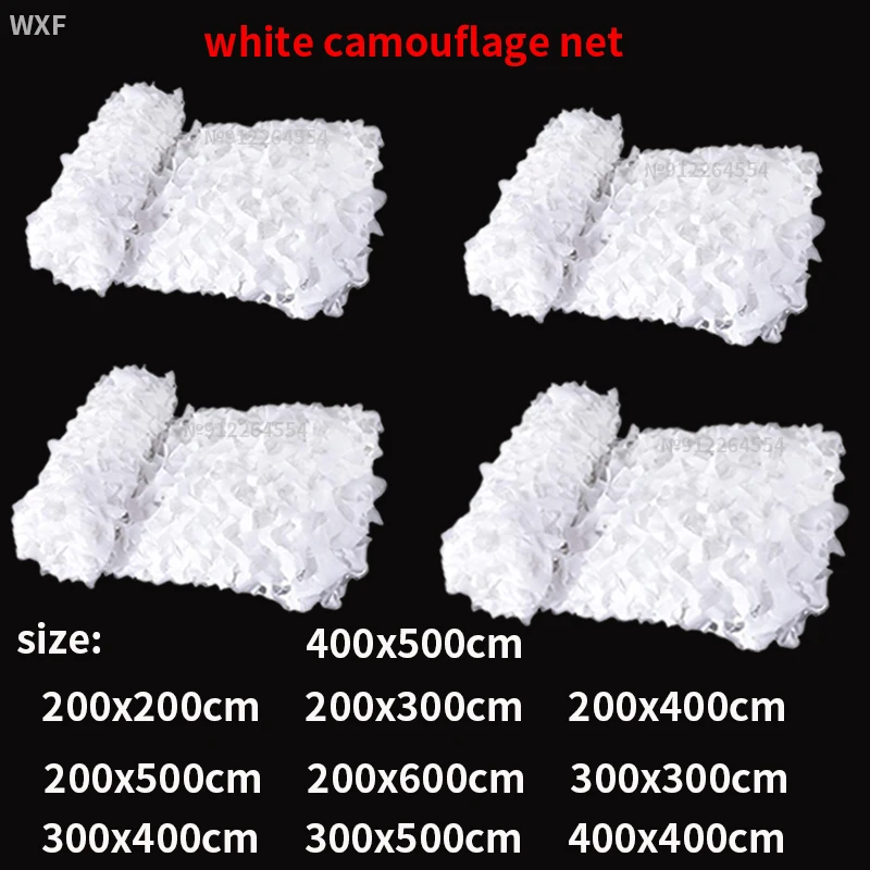 Military camouflage net White camouflage net Beige camouflage net Snow size 2x2m/2x3m/2x4m/2x5m/2x6m/3x3m/3x4m/3x5m/4x4m/4x5m