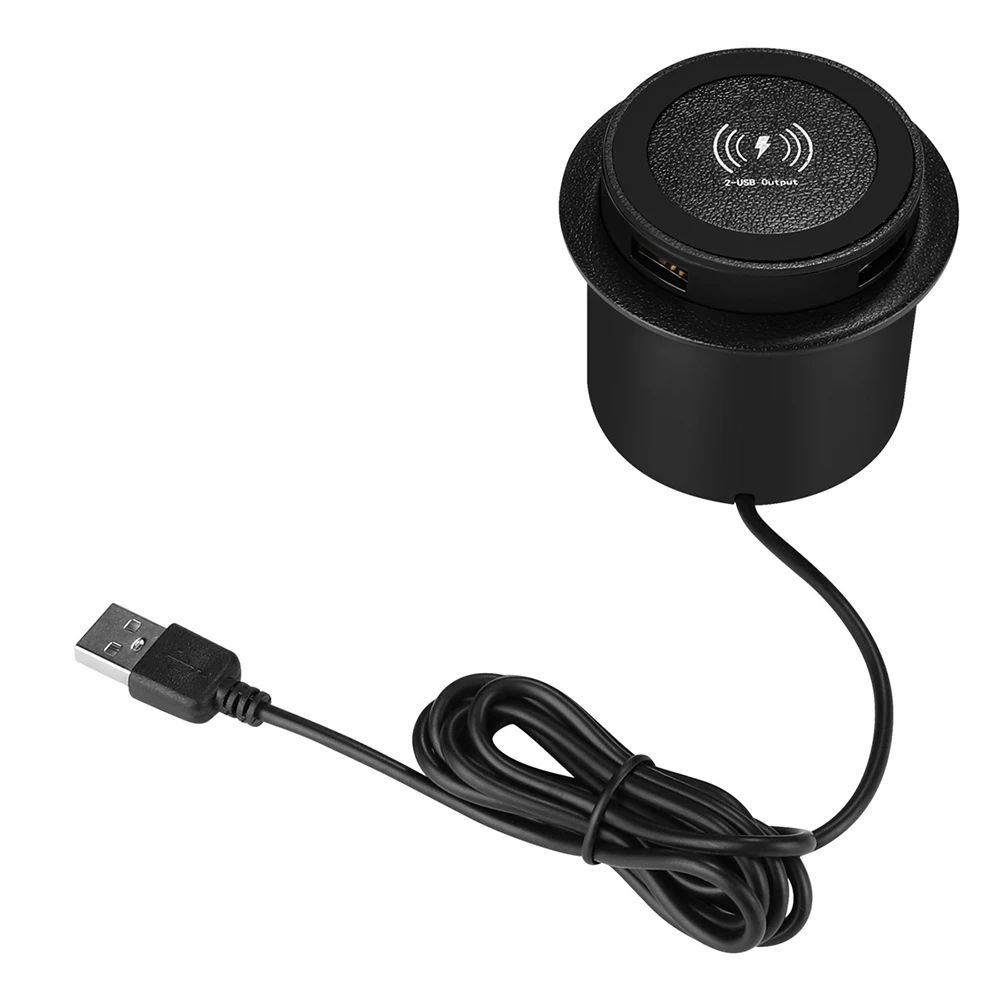 18W Wireless Charger Furniture Desktop Embedded Fast Wireless Charger For Iphone 11 X Samsung S10 Table Office Phone Charger