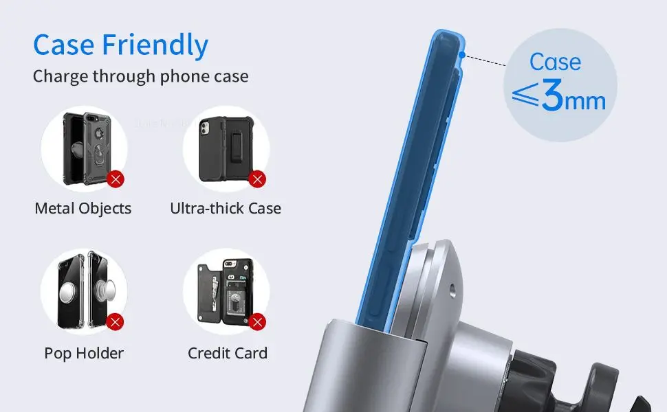 15W Fast Car Wireless Charger Fold Screen Smartphone Air Vent Mount holder For Samsung Galaxy Fold 4 3 2 iPhone 13 14 Pro Max