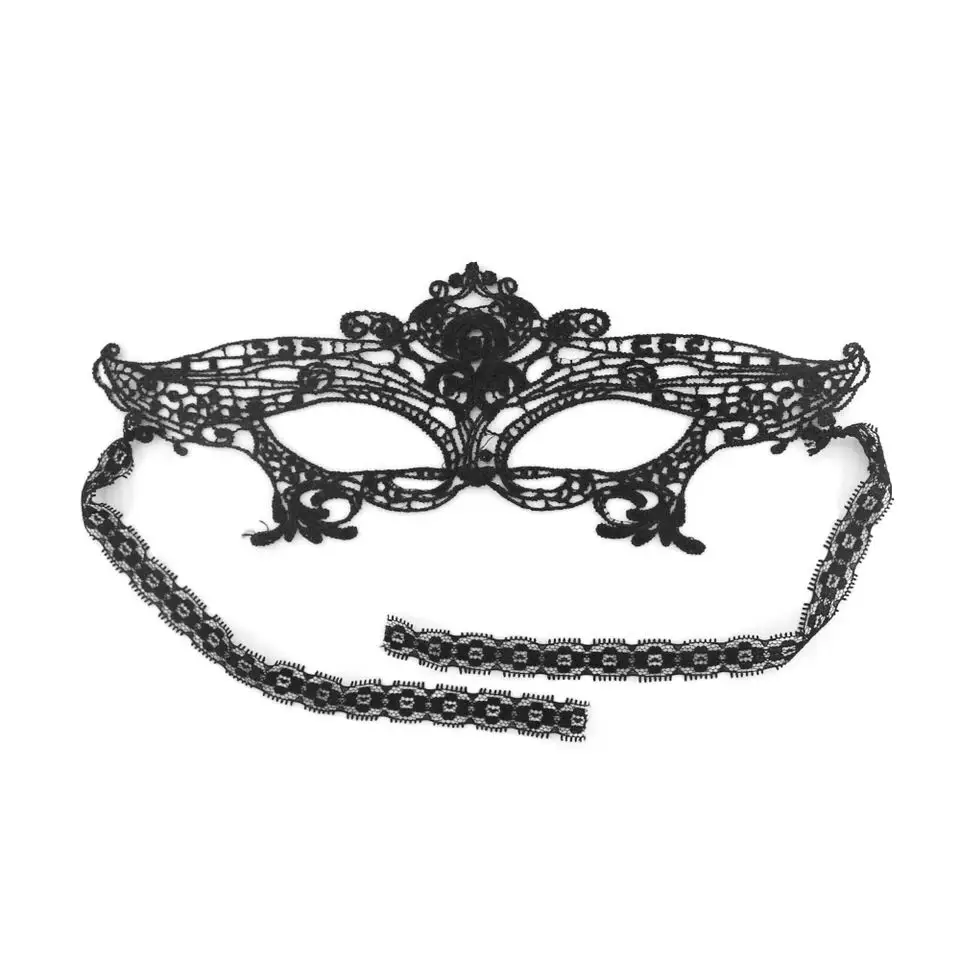 Description Picture 5 of item2023 HOT SALES Women Hollow Mask Sexy Cosplay Lace Masquerade Eye Mask Lingerie Halloween Accessories Gothic Fetish