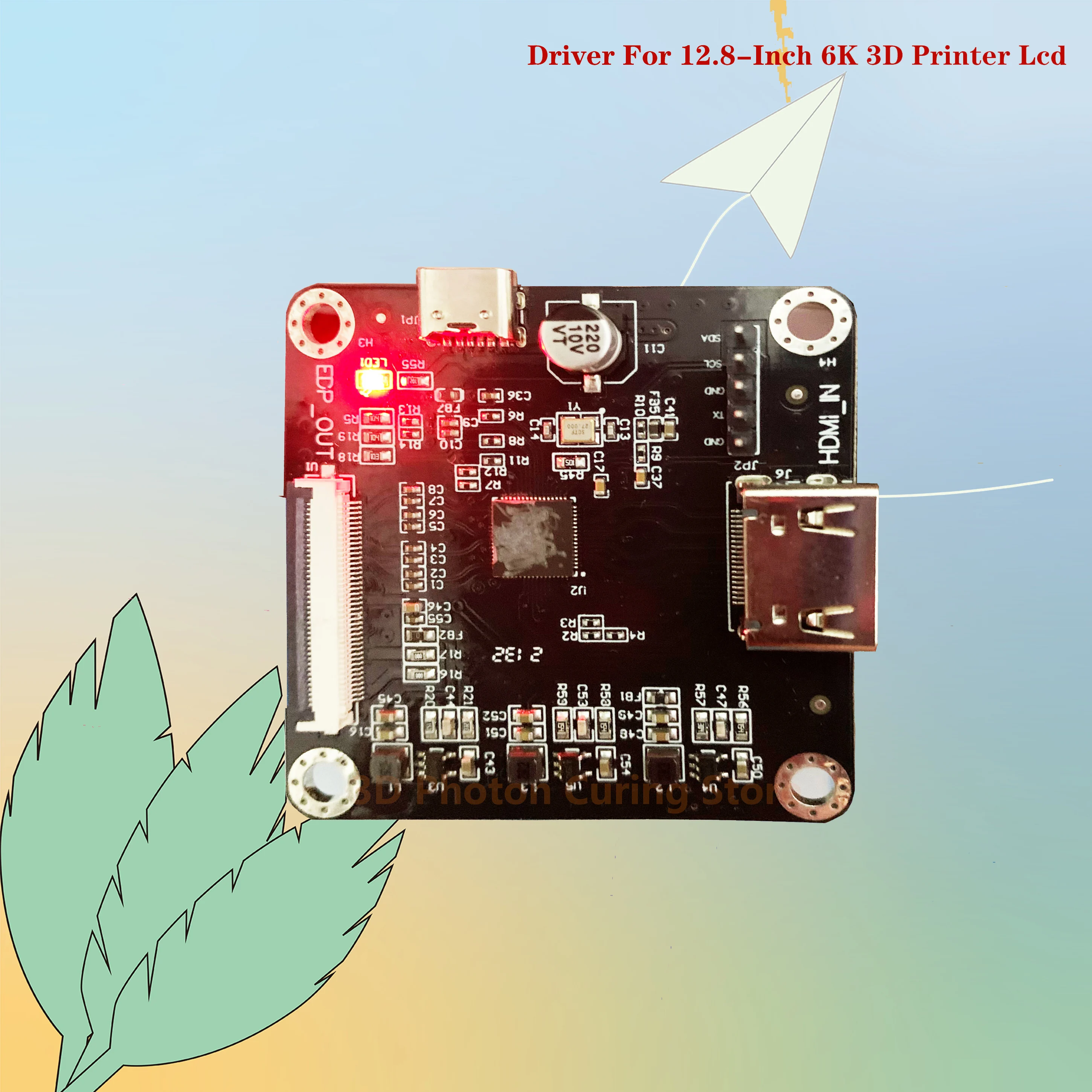 Description Picture 2 of item12.8-inch 6K lcd driver board for 3D printer monochrome screen
