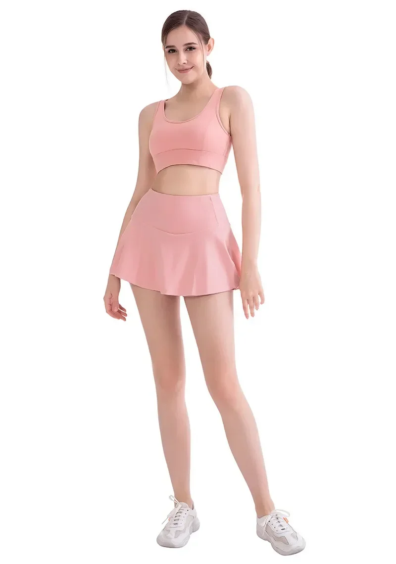 Description Picture 4 of itemLulu Women Tummy Control Yoga Shorts Running Sports Tennis Shorts 2 in Quick Dry Skirts Lightweight Breathable Short