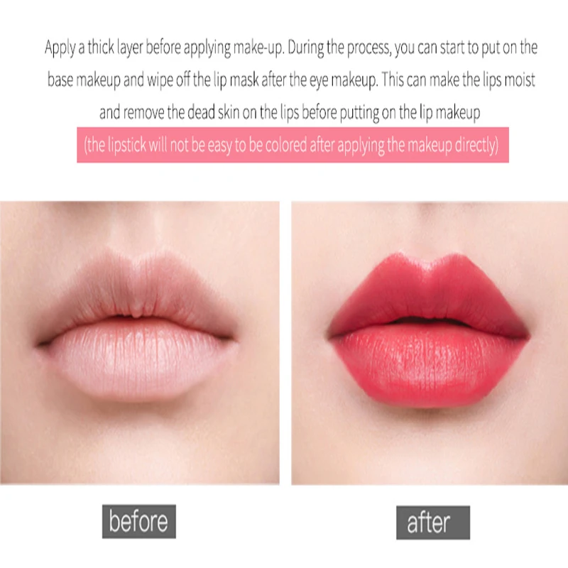 1PC Korea Lip Balm Lip Sleep Mask Fruit Natural Extract Hydrating Moisturizing Lip Mask Deeply Care Lip Repairing Care Lip Balm