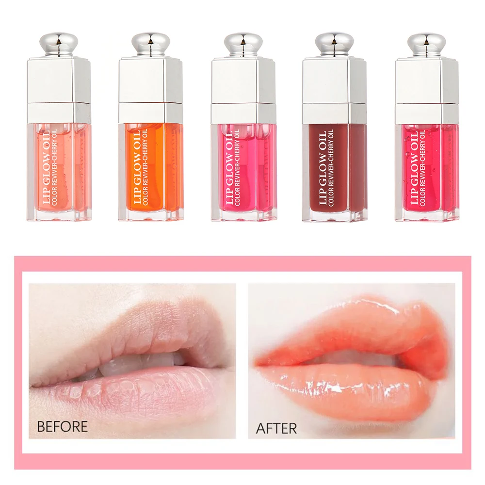 Description Picture 2 of itemClear Mode 6Ml Crystal Jelly Hydraterende Lip Olie Plumping Lipgloss Sexy Mollige Lip Glow Olie Getinte Lip Voller lippen Makeup