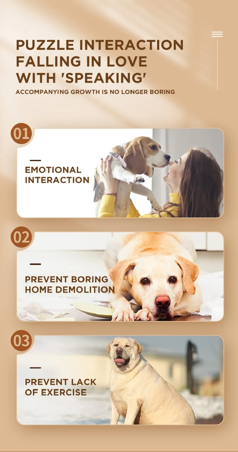 Description Picture 6 of itemVoice Recording Button Dog Toys Recordable Learning Training Communication Talking Speaking Button Pet Interactive Sounding Toys