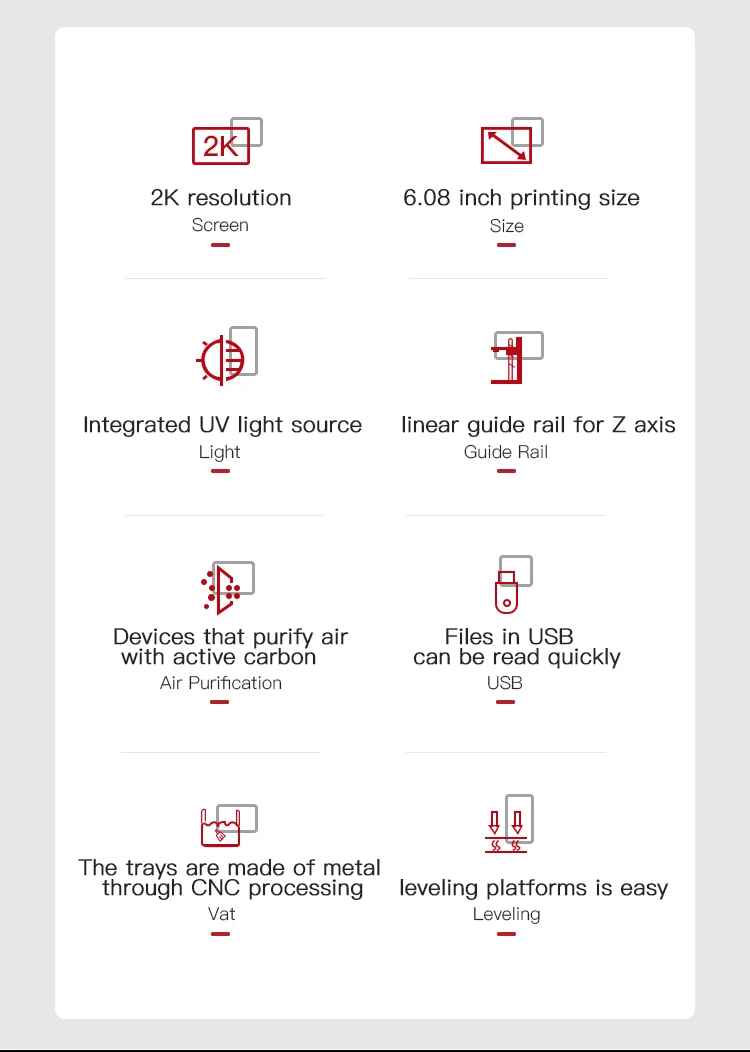Description Picture 4 of itemVanshape Rapid Prototyping Monochrome Jewelry 3D Printer Photosensitive Resin 3D Prints