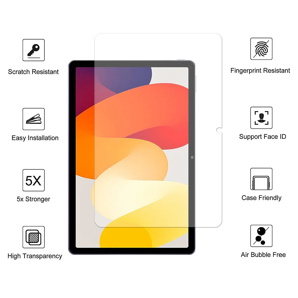 Description Picture 3 of item3PCS for Redmi pad SE 11'' Tempered Glass screen protector 3 packs protective tablet film HD Antiscratch