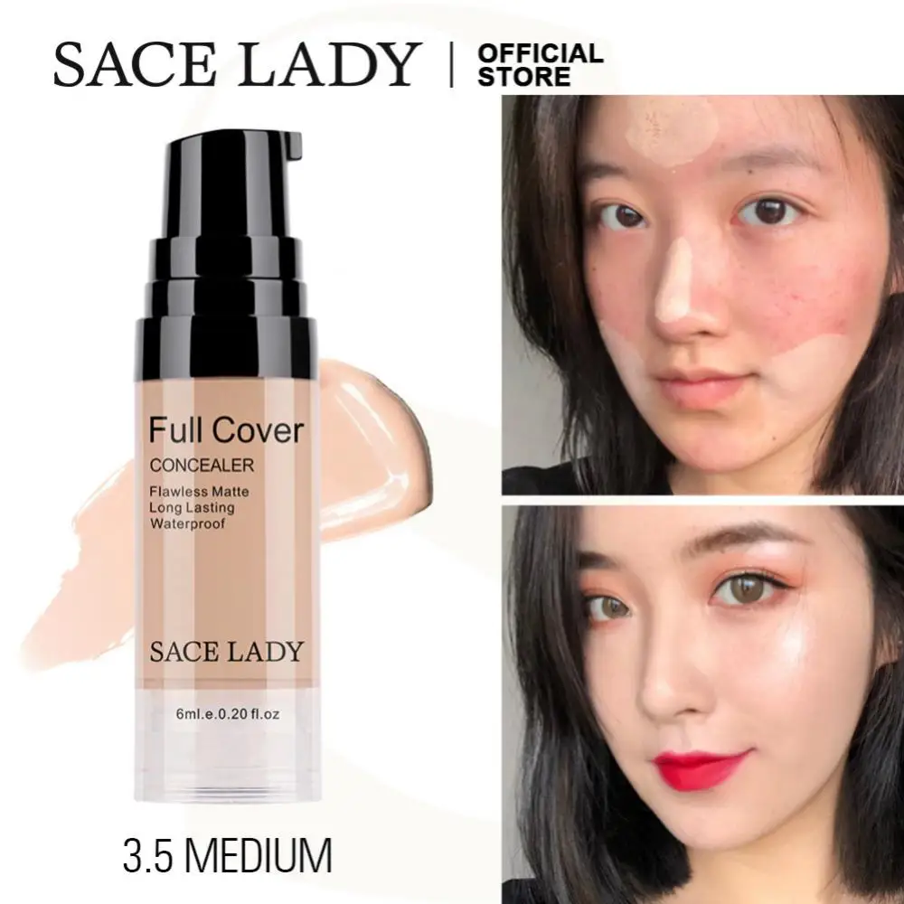 Description Picture 6 of itemSACE LADY Concealer Smooth Non-Sticking Powder Liquid Concealer Full Cover Makeup Face Corrector Cream Waterproof Cosmetics
