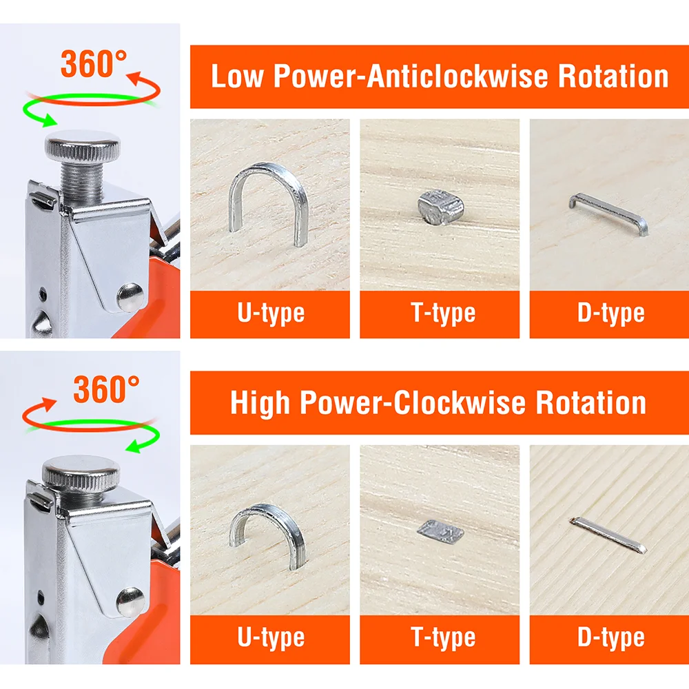 Description Picture 6 of item3 in 1 Manual Nail Gun Stapler with 3000 Nails Home Heavy Duty Staple Gun for Wood Furniture Carpentry DIY Type 53 With 1600nail