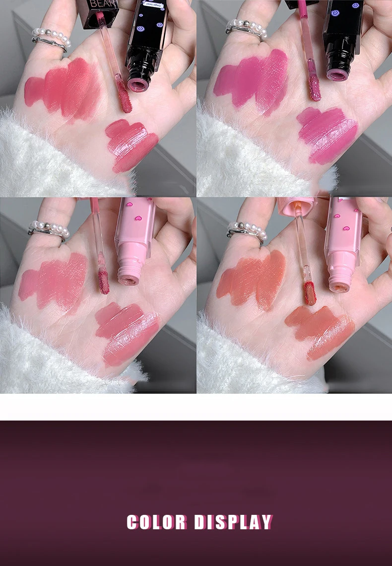 Description Picture 6 of itemMirror Lip Glaze Water Light Bubble Lip Oil Transparent Glass Non-stick Cup Lip Gloss Moisturizing Waterproof Make Up Cosmetic