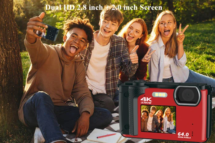 Description Picture 3 of itemBingQianQian16X Digital Zoom Ultra HD Camara Video Profesional 4K WIFI Camcorders Vlog External Lens