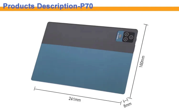Description Picture 2 of itemSauenaneo Official Pad P70 Tablet pc Android 11.0 Octa core 6GB +128GB 10.1 Inch IPS Screen Dual 4G Network Calling WiFi Tablets