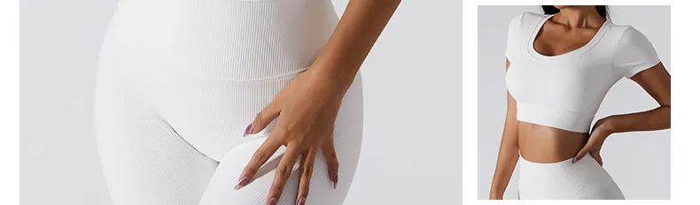 Description Picture 5 of itemSeamless Women High Waist Yoga Shorts Gym Fitness Solid Color Push Up Tight Running Yoga Pants Quick Dry Training Sporty Clothes