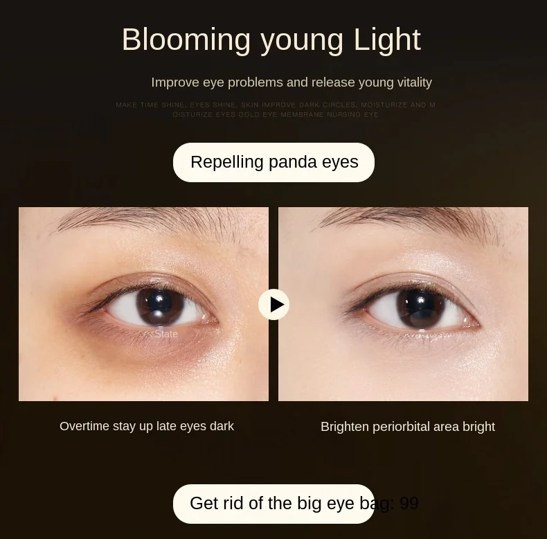 Description Picture 5 of item60pcs Hyaluronic Acid Repair Eye Patches Remove Dark Circles Moisturizing Mask Crystal Collagen Gel Skin Care