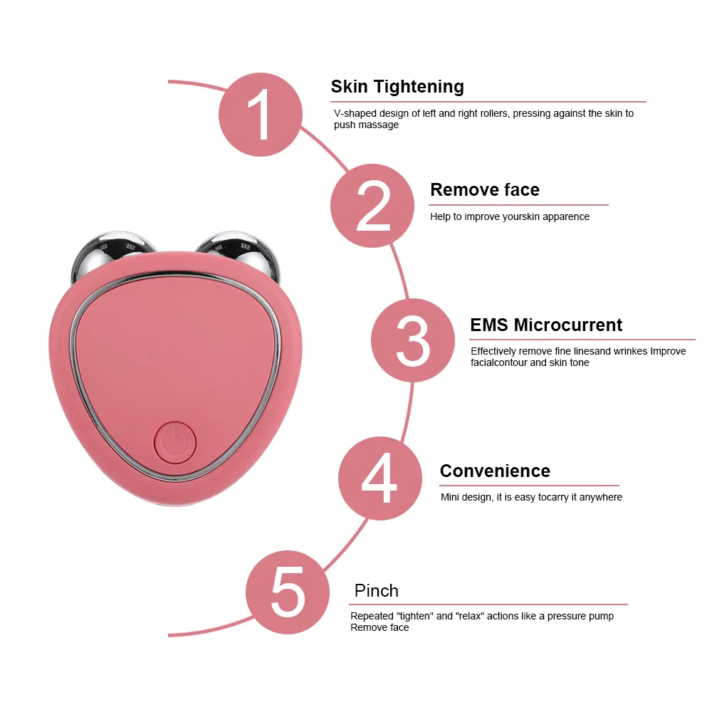 Description Picture 4 of itemEMS Massager Facial Microcurrent Roller Face Massager Lifting Skin Anti Wrinkle AgingMassage Micro current Face Slimming