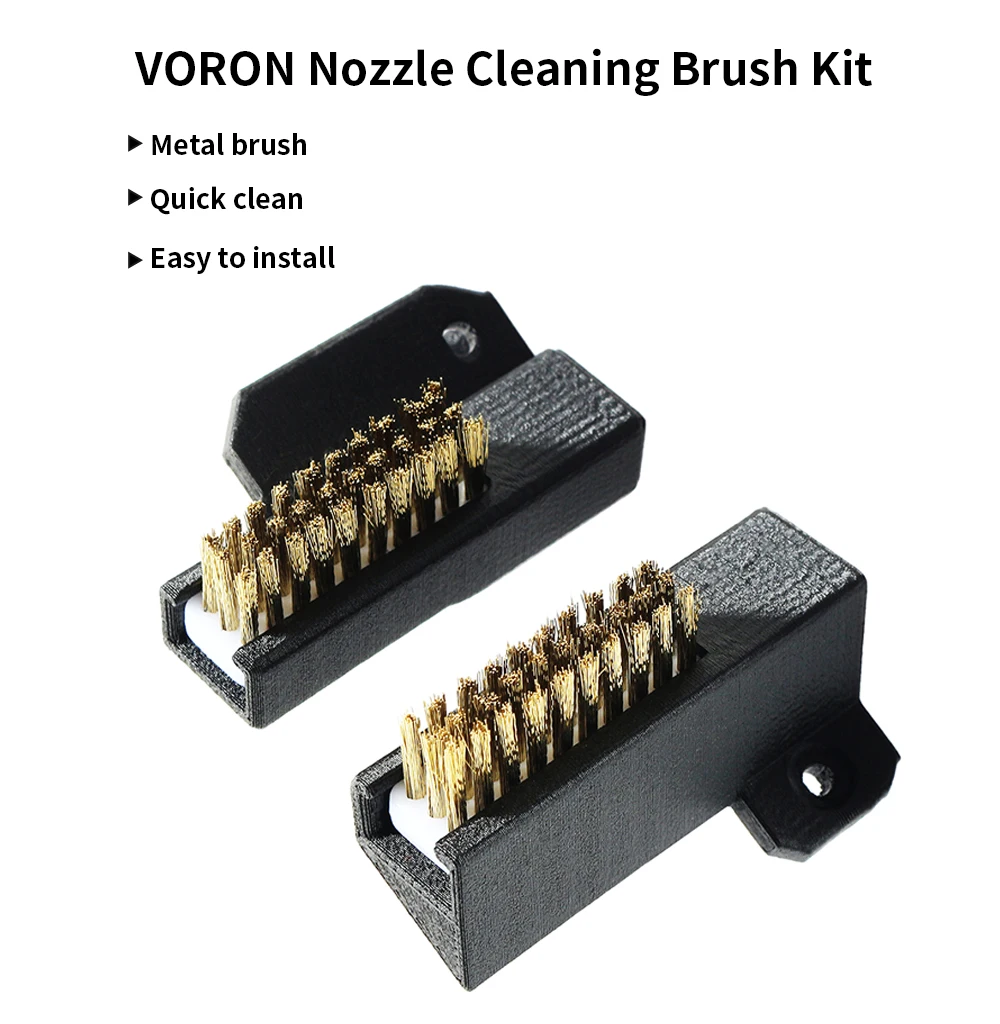 Description Picture 4 of itemVoron Cleaner Brush Tool Copper Wire Toothbrush Copper Brush Handle for Nozzle Heater Block Heat Bed Hotend Cleaning 3D Printer