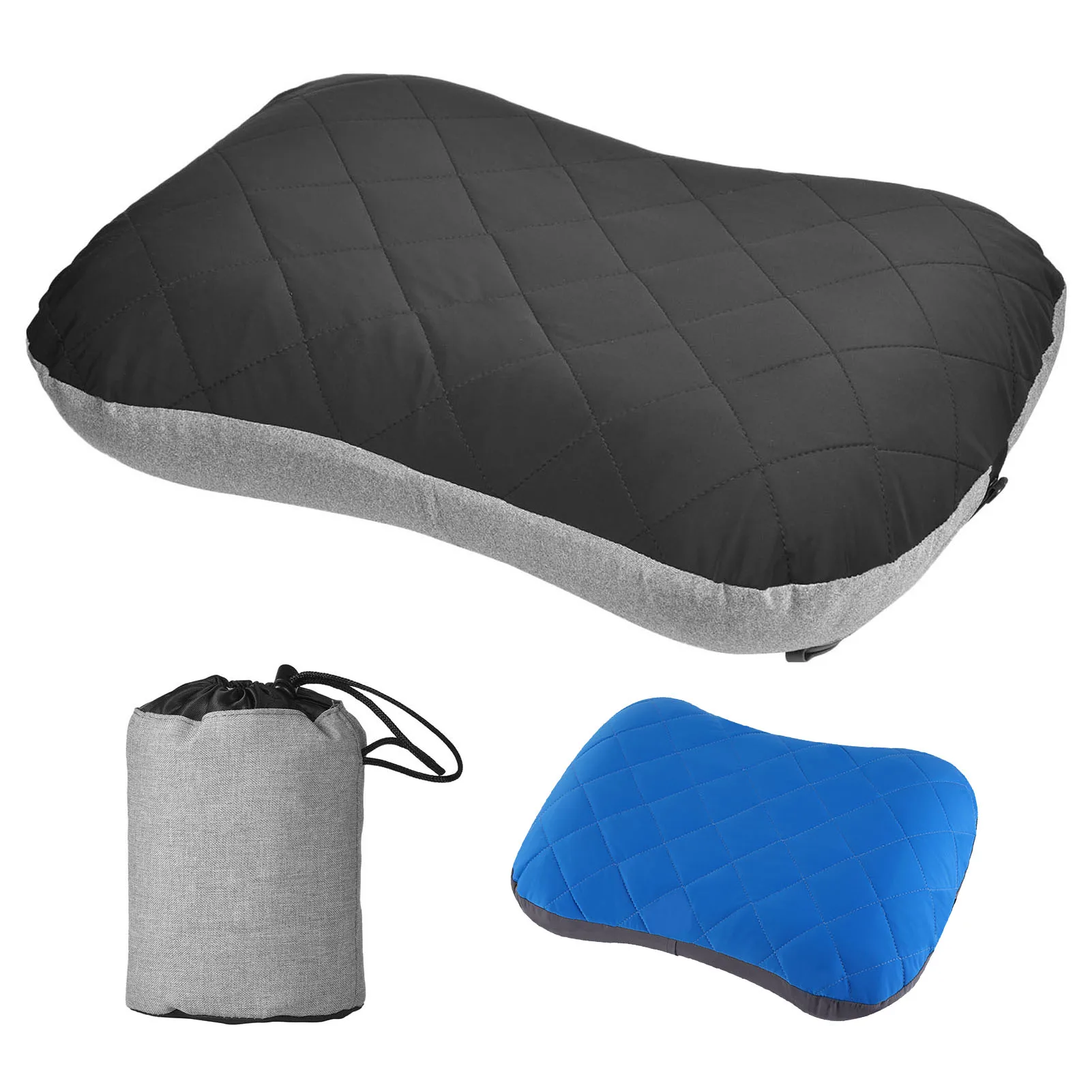 Description Picture 2 of itemCamping Pillow Ultralight Inflatable Cushion Travel Pillow For Neck Lumbar Support Square Inflatable Pillows For Backpacke Hike
